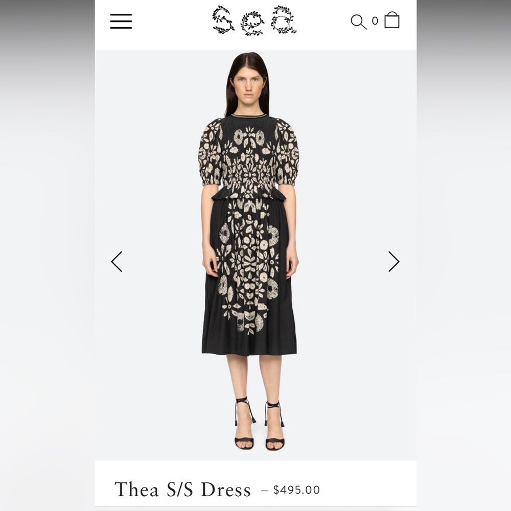 NWT! Sea NY Lilith midi dress sz 6